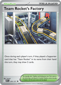 Team Rocket's Factory (ME2PT5 203)