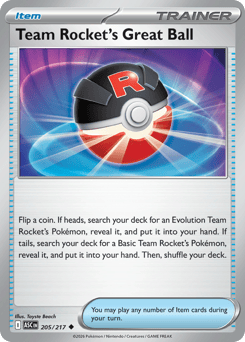 Team Rocket's Great Ball (ME2PT5 205)