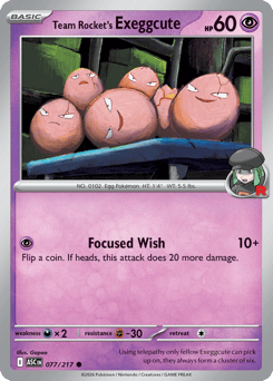 Team Rocket's Exeggcute (ME2PT5 77)