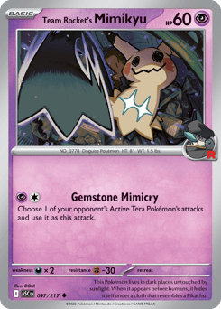 Team Rocket's Mimikyu (ME2PT5 97)