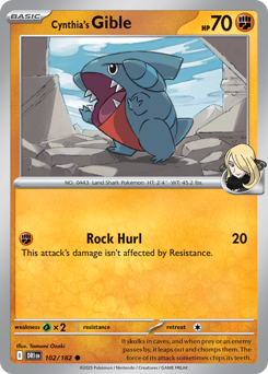 Gible da Cíntia / Cynthia's Gible (DRI 102/182)