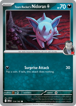 Nidoran♀ da Equipe Rocket / Team Rocket's Nidoran♀ (DRI 114/182)