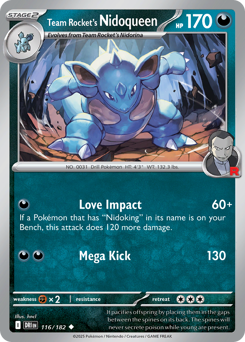 Nidoqueen da Equipe Rocket / Team Rocket's Nidoqueen (DRI 116/182)