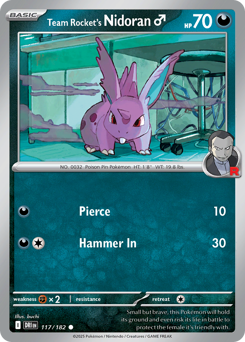 Nidoran♂ da Equipe Rocket / Team Rocket's Nidoran♂ (DRI 117/182)
