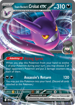 Crobat ex da Equipe Rocket / Team Rocket's Crobat ex (DRI 122/182)