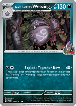 Weezing da Equipe Rocket / Team Rocket's Weezing (DRI 126/182)