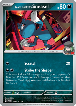 Sneasel da Equipe Rocket / Team Rocket's Sneasel (DRI 128/182)