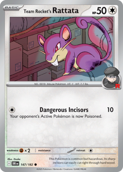 Rattata da Equipe Rocket / Team Rocket's Rattata (DRI 147/182)