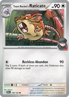 Raticate da Equipe Rocket / Team Rocket's Raticate (DRI 148/182)