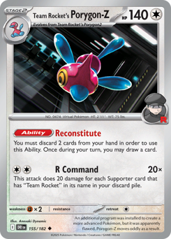 Porygon-Z da Equipe Rocket / Team Rocket's Porygon-Z (DRI 155/182)