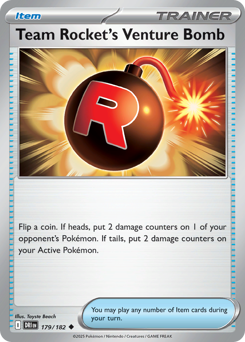 Bomba de Risco da Equipe Rocket / Team Rocket's Venture Bomb (DRI 179/182)