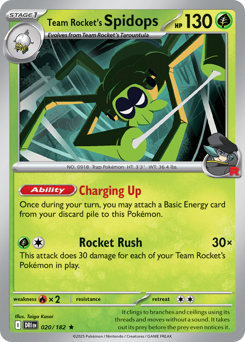 Spidops da Equipe Rocket / Team Rocket's Spidops (DRI 20/182)