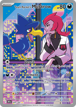 Murkrow da Equipe Rocket / Team Rocket's Murkrow (DRI 200/182)