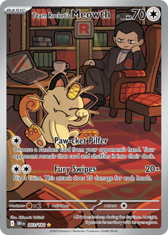 Meowth da Equipe Rocket / Team Rocket's Meowth (DRI 203/182)