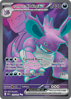 Nidoking ex da Equipe Rocket / Team Rocket's Nidoking ex (DRI 216/182)