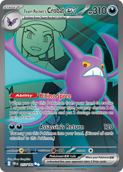Crobat ex da Equipe Rocket / Team Rocket's Crobat ex (DRI 217/182)
