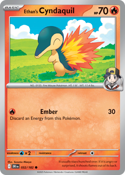 Cyndaquil do Ethan / Ethan's Cyndaquil (DRI 32/182)