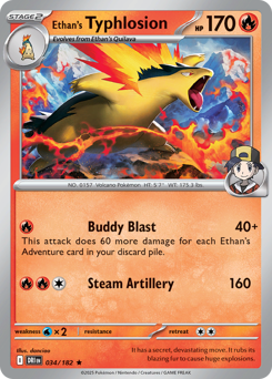 Typhlosion do Ethan / Ethan's Typhlosion (DRI 34/182)