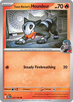 Houndour da Equipe Rocket / Team Rocket's Houndour (DRI 37/182)