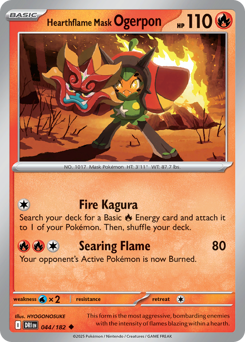 Ogerpon Máscara Fornalha / Hearthflame Mask Ogerpon (DRI 44/182)