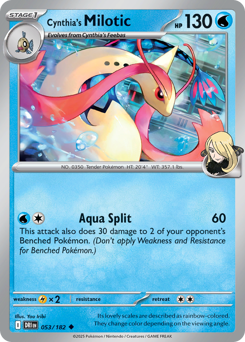 Milotic da Cíntia / Cynthia's Milotic (DRI 53/182)