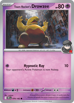 Drowzee da Equipe Rocket / Team Rocket's Drowzee (DRI 79/182)