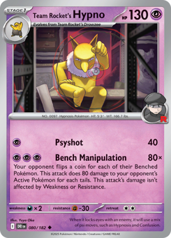 Hypno da Equipe Rocket / Team Rocket's Hypno (DRI 80/182)
