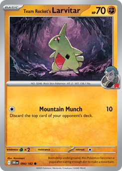 Larvitar da Equipe Rocket / Team Rocket's Larvitar (DRI 94/182)