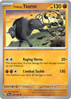 Tauros de Paldea / Paldean Tauros (PAL 108/193)