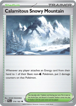 Montanha Nevada Calamitosa / Calamitous Snowy Mountain (PAL 174/193)