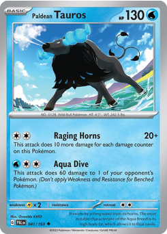 Tauros de Paldea / Paldean Tauros (PAL 41/193)
