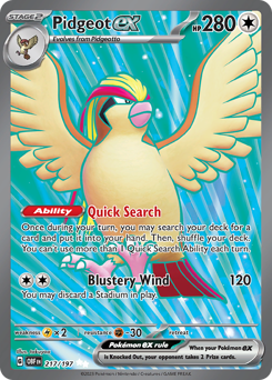 Pidgeot ex (OBF 217/197)