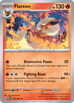 Flareon (MEW 136/165)
