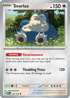 Snorlax (MEW 143/165)