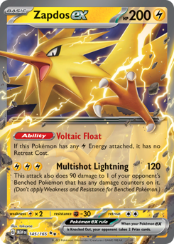 Zapdos ex (MEW 145/165)
