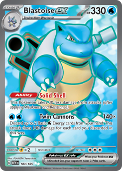 Blastoise ex (MEW 184/165)