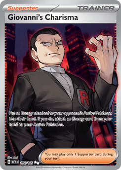 Carisma do Giovanni / Giovanni's Charisma (MEW 197/165)