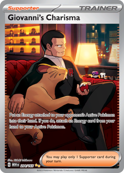 Carisma do Giovanni / Giovanni's Charisma (MEW 204/165)