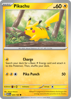 Pikachu — Scarlet & Violet 151