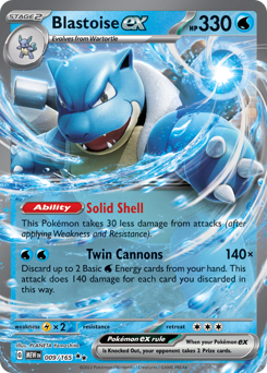 Blastoise ex (MEW 9/165)