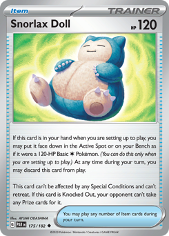 Boneco de Snorlax / Snorlax Doll (PAR 175/182)