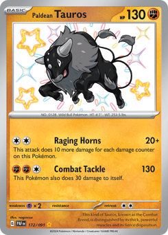 Tauros de Paldea / Paldean Tauros (PAF 172/91)