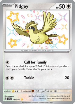 Pidgey (PAF 196/91)