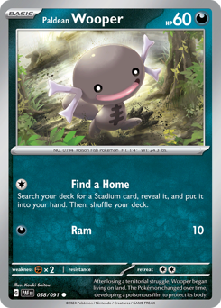 Wooper de Paldea / Paldean Wooper (PAF 58/91)
