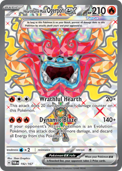Ogerpon Máscara Fornalha ex / Hearthflame Mask Ogerpon ex (TWM 192/167)