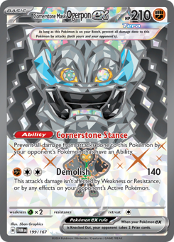 Ogerpon Máscara Alicerce ex / Cornerstone Mask Ogerpon ex (TWM 199/167)