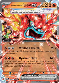 Ogerpon Máscara Fornalha ex / Hearthflame Mask Ogerpon ex (TWM 40/167)