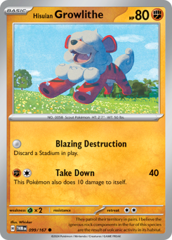 Growlithe de Hisui / Hisuian Growlithe (TWM 99/167)