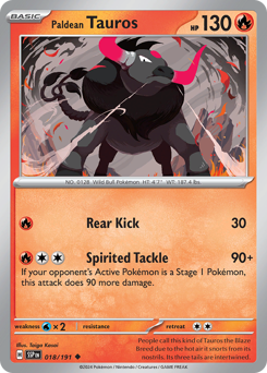 Tauros de Paldea / Paldean Tauros (SSP 18/191)