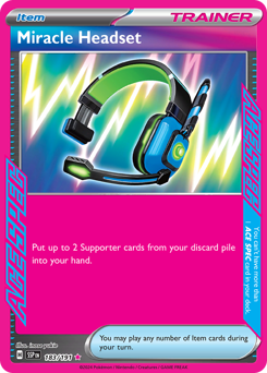 Fone de Ouvido Milagroso / Miracle Headset (SSP 183/191)
